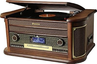 Tocadiscos retro 33/45/78 Roadstar HIF-1996D+BT, color bluetooth