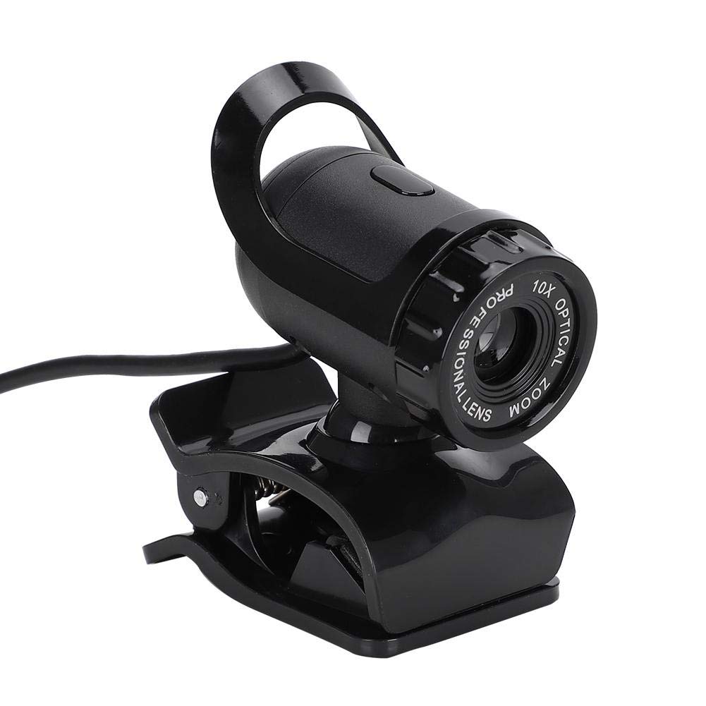 Webcam with microphone, 30 fps HD PC camera, USB web camera Plug and play USB camera Laptop Desktop webcam with clip base for video calls/gaming Recording/conferences