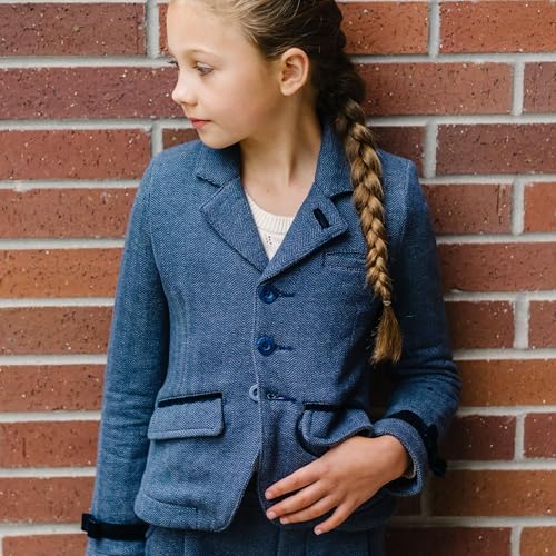 Hope & Henry Girls' Dressy Ponte Knit Riding Blazer2