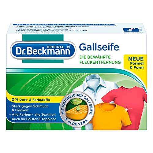Dr. Beckmann Gallzeep | Natuurlijke allrounder tegen vlekken | met de bewezen kracht van galzeep | bevat 0% geur-, kleur- en bleekstoffen | 100 g