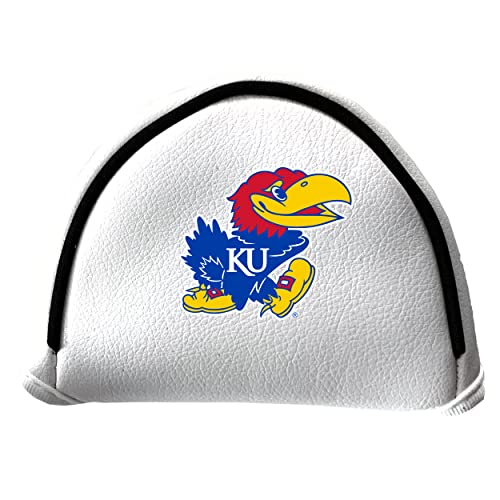 Team Golf NCAA Putter Cover - Mallet White, Fits Most Mallet Putters, Easily Slips on and Secures with Velcro Closure
