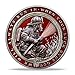 5 PCS Masked Firefighter Challenge Coin | Courage & Honor Memorial Medallion | Thank You for Your Service Token | Appreciation Gifts for Firefighters & First Responders