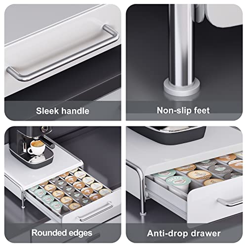 60 Pcs K Cup Holder Nespresso Pods Holder Sliding Drawer Compact Kcup Holder Pull Out Coffee Pod Capsule Storage Drawers K Cup Organizer For Home Kitchen Counter #TOP7