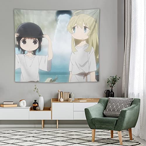 少女終末旅行 壁布ロマンチック布ポスター 大判 壁掛けタペストリー 壁飾り 50"x60" [4]