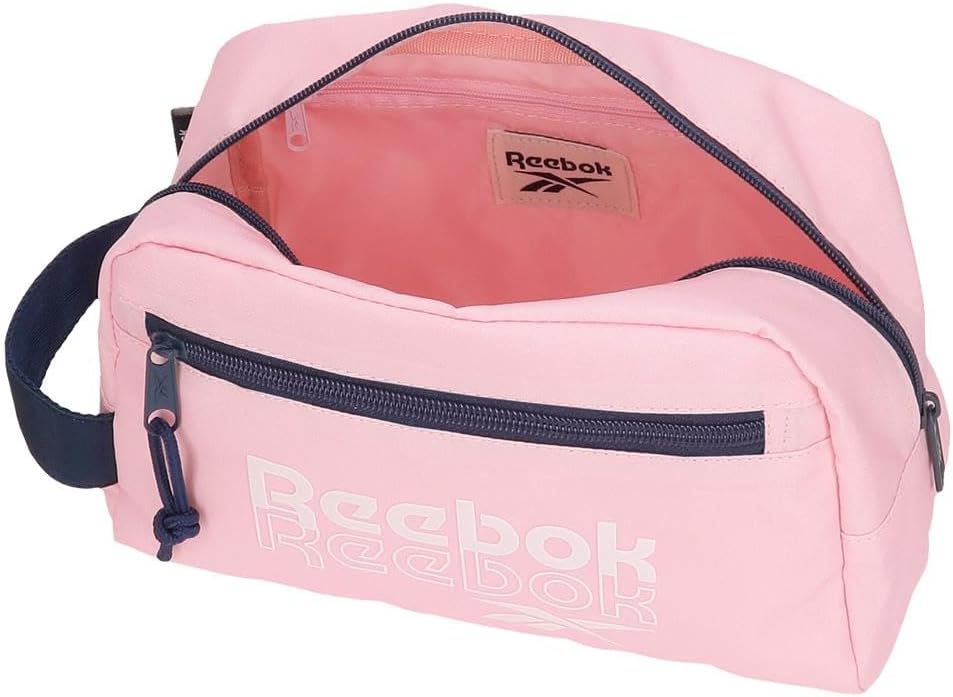 Reebok Girls' Adjustable Toiletry Bag with Two compartments, Pink, Einheitsgröße