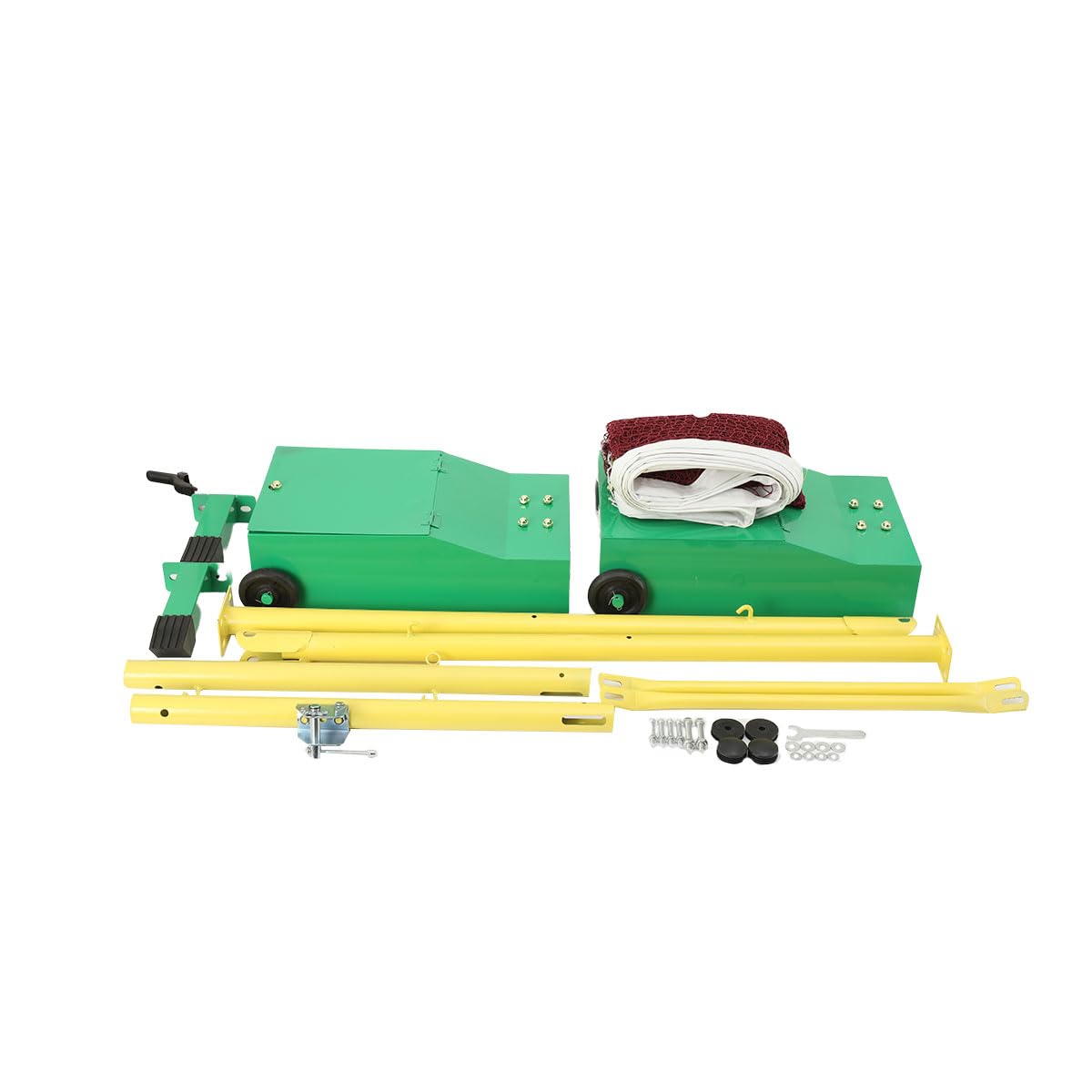 Support de Filet de Badminton Portable, Support de Badminton Mobile sur roulettes, poteaux de Badminton intérieur/extérieur avec Base/Filet lesté, pour Entraînement Sportif
