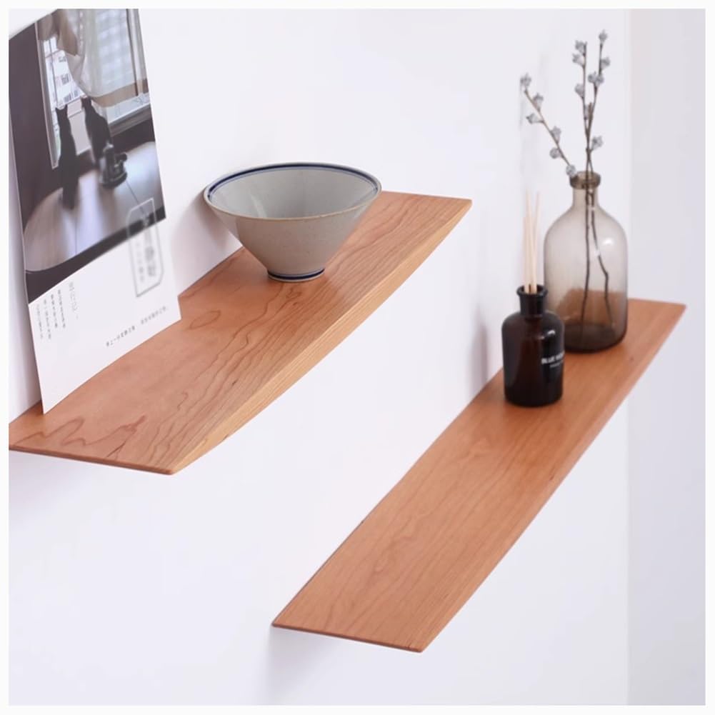 Étagère murale flottante en bois pour rangement de salon et chambre