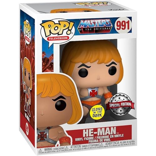 Masters of the Universe POP! & Tee set figurine et T-Shirt He-Man heo EU Exclusive (M), Mehrfarbig - Image 4