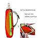 Geila Handheld Water Bottle for Running, 17 oz Grip Handheld Bottle with Hand Strap Hydration Pack, Sport Soft Flask, Orange
