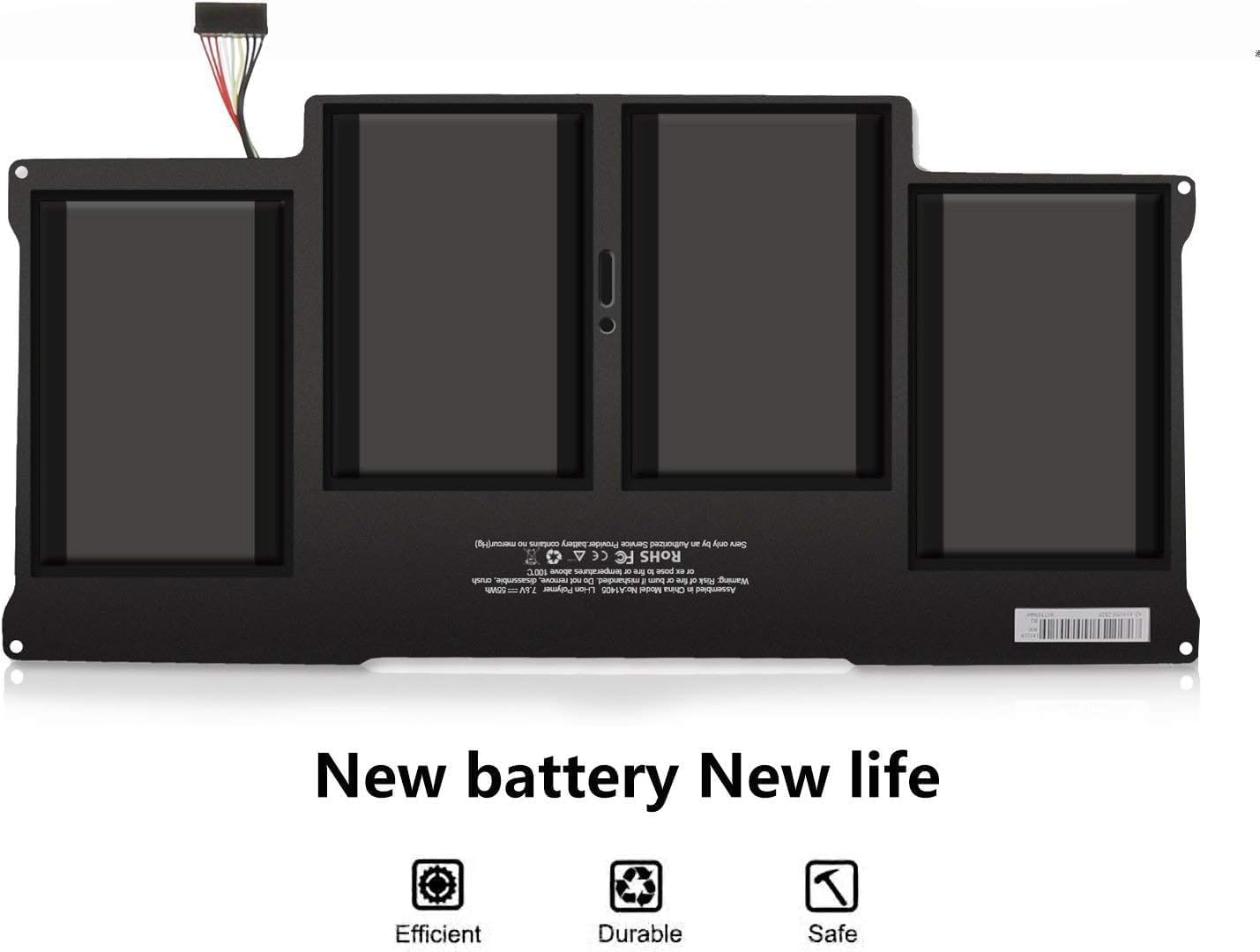 MD760 MD760CH/A MD760ZP/A Laptop Battery for Apple MacBook Air 13 Inch A1405 A1496 A1377 020-7379-A A1369 (2010 Version Mid 2011) A1466(2012 Version) A1496 (2013 Version) MC503 MC504(7.6V 50wh)