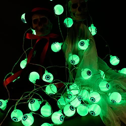 Halloween Decorations Lights, 40 LED 20Ft Eyeball Halloween Lights Battery Operated Halloween Decor String Lights for Indoor Outdoor Garden Halloween Party Decoration