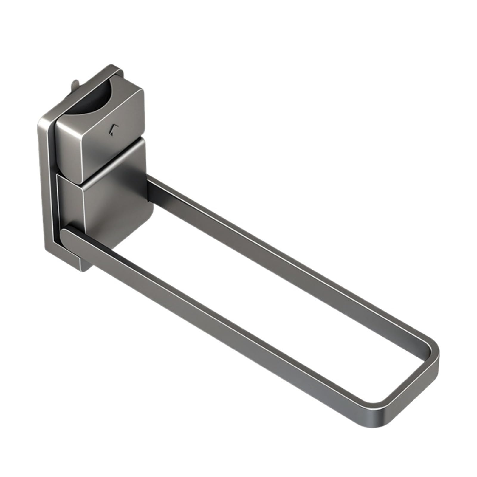 1pc Moisture-Resistant Foldable Towel Rack Space-Saving Detachable No-Drill Hanger
