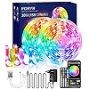 LED Strip 30M RGB Streifen – Led Band mit Musik Sync Farbwechsel Led Lichterkette mit Fernbedienung & Bluetooth App…