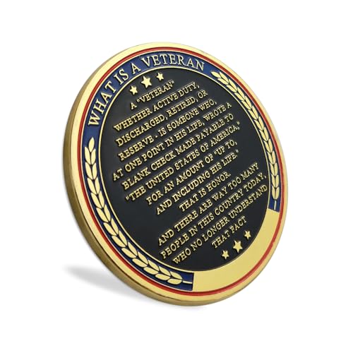 AtSKnSK 24 peças de presente de agradecimento de moeda de desafio de veteranos militares obrigado po