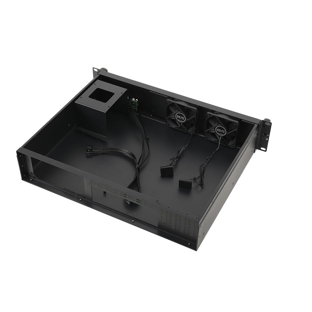 14 rack Server Chasis 2U Compatible con placas base Micro ATX/Mini ITX, armarios de pared estrechos con conexión USB, 4 ranuras