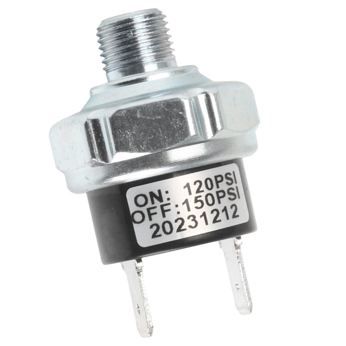 Jnchdghwa As Shown 12/24V Compressor Pressure Switch A: 170-200Psi-1/4Npt / B: 120-150Psi-1/8Npt For Air Tanktrainair Connections