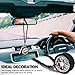 TSTESE Car Wheel Hub Shape Ornament Rearview Mirror Hanging Pendant Decor Automotive Rear View Swinging Decoration Interior Unique Ornaments Zinc Alloy Charms Accessories (White)