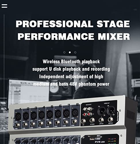 Weymic Pv-140 Professional Mixer (14-Channel) 6 Brand Eq 16 Effects For Recording Dj Stage Karaoke W/Usb Drive For Recording Input, Xlr Microphone Jack, 48V Power, Rca Output #TOP4