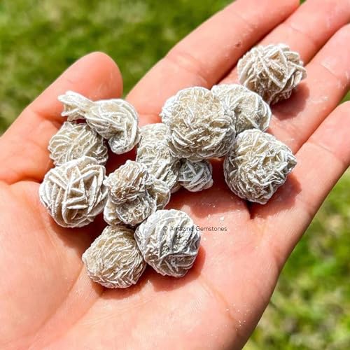 Image of Amazing Gemstone Desert Rose Raw Crystals and Healing Stones, Natural Rocks for Tumbling - DIY Raw Stones and Crystals, 2 Pieces