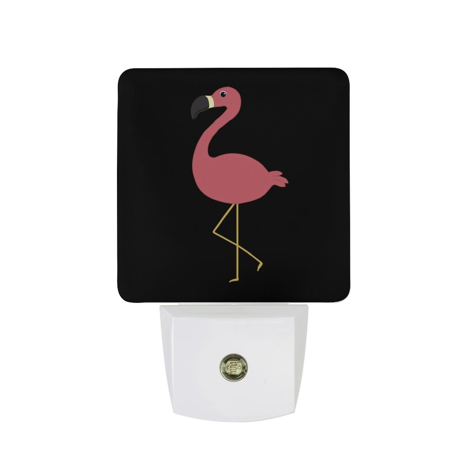 Nqrxadcrt Style Cute Flamingos Night Light Plug In Wall Lights Bedside Lamp Bedrooms Home Hallways Decoration