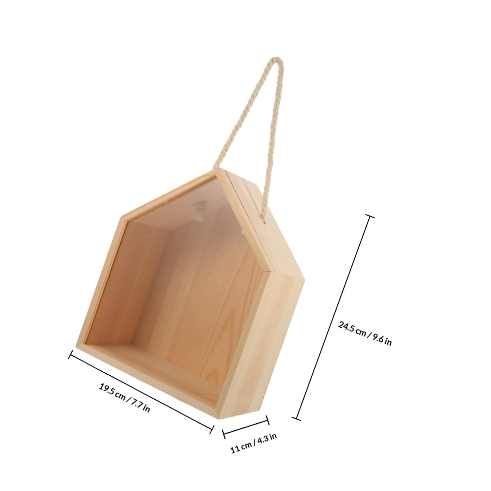 Scatola di Legno Forma di Casa Scatola per Bomboniere di Nozze Coperchio Contenitore per Dolcetti e Caramelle per Feste e Matrimoni