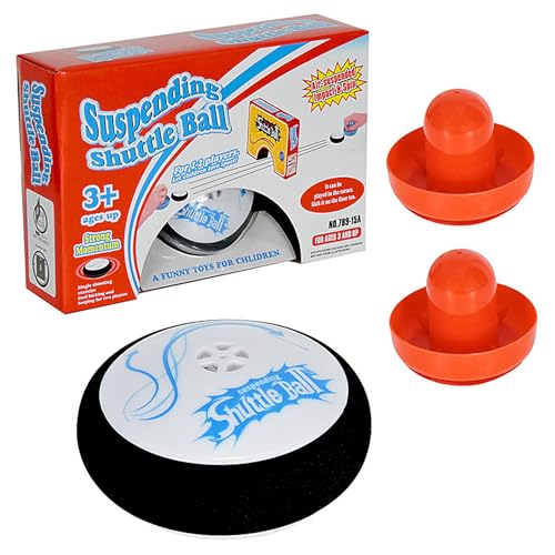 Air hockey portable : ensemble de jeu flottant de balle navette électrique anti-ennui