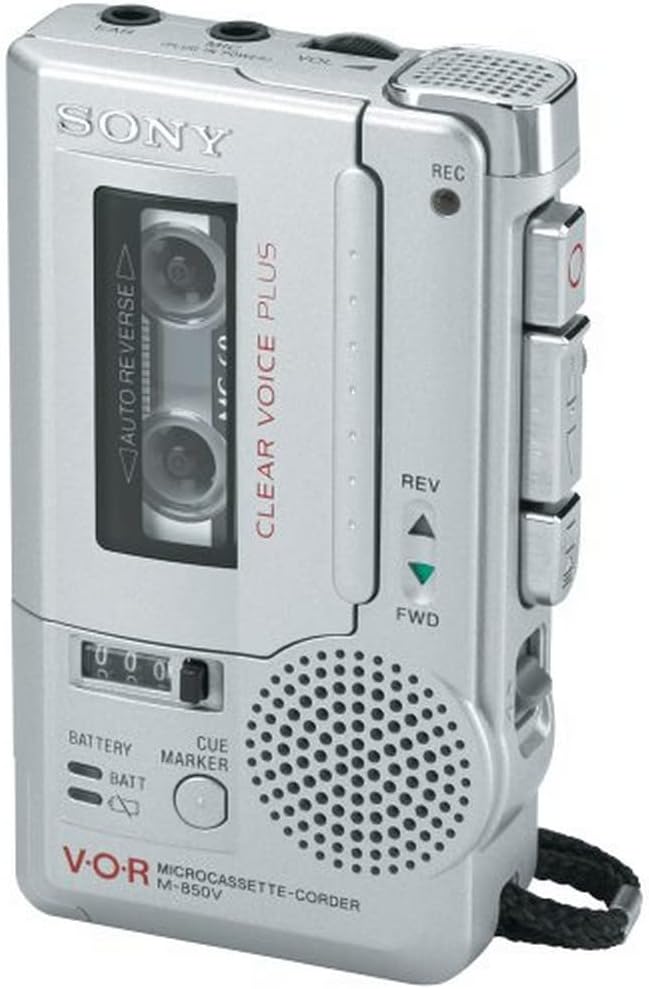 Sony M-850V Pressman Microcassette Recorder