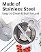 Ergonomic Food Mill Stainless Steel With 3 Grinding Discs - Rotary Food Mill for Tomato Sauce, Applesauce, Puree, Mashed Potatoes, Jams, Baby Food