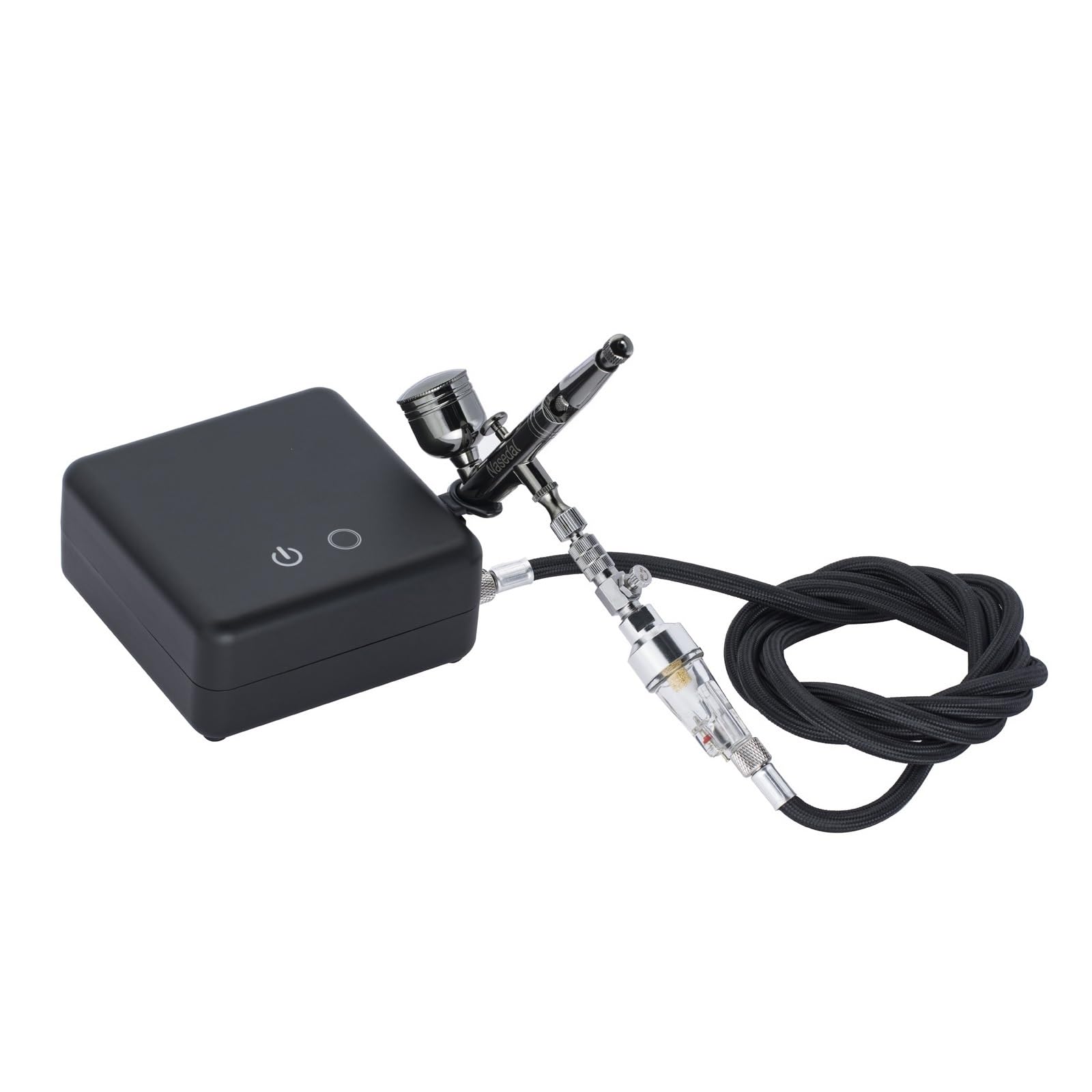 Spruzzatore di vernice, Funzione di arresto automatico Compressore aerografo 7cc Pistola a spruzzo a doppia azione da 0,3 mm for moo pittura for torte Nail Art per Mobili, Armadi