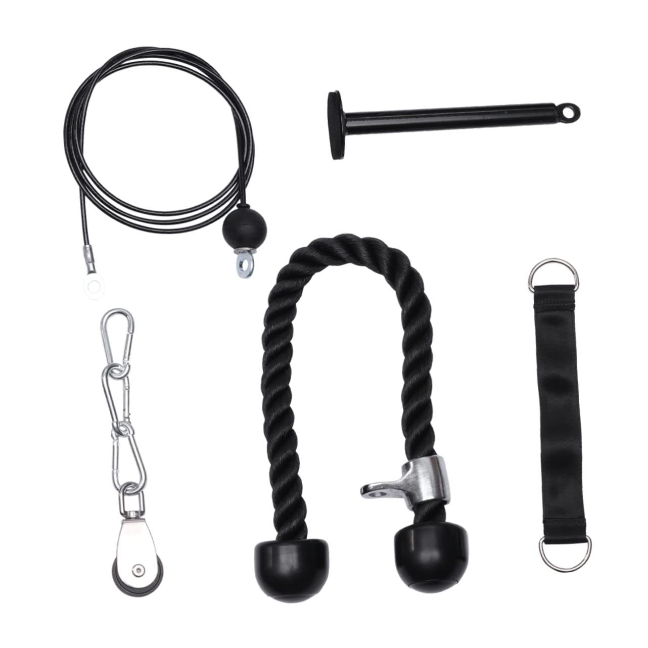 Kit De Entrenamiento De Brazos Profesional De Poleas De Extensión De Tríceps Equipo De