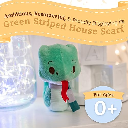 Image of Kids Preferred Harry Potter Slytherin Green SnakePlush Stuffed Animal with Embroidered Details and Green Stripped Scarf Hogwarts House Collectible for Babies, Toddlers, and Kids 6 Inches