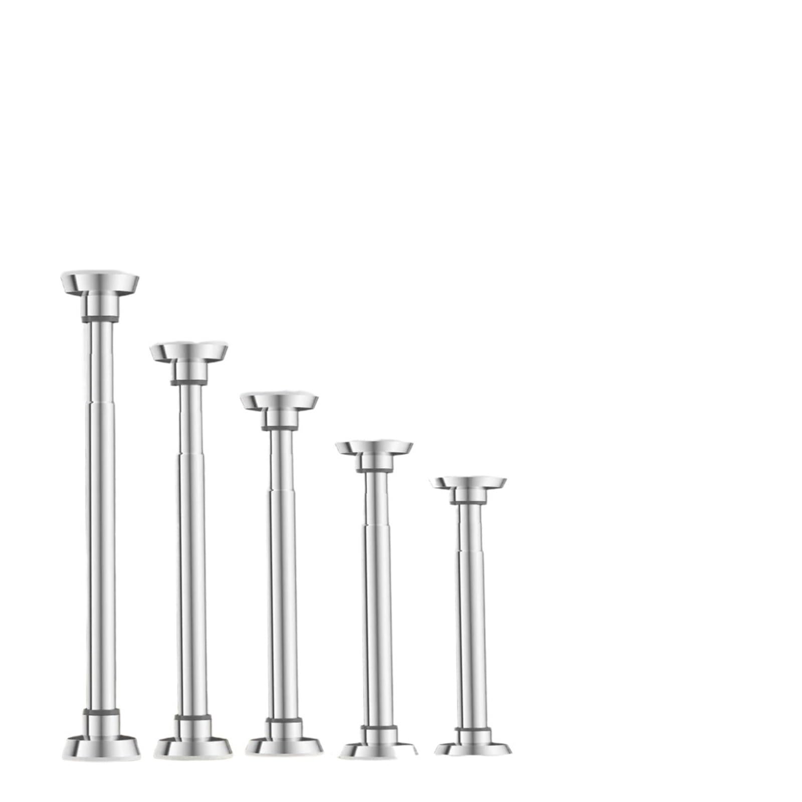 Adjustable Closet Rod Garment Rack Clothing Hanger Telescopic Stainless Steel Clothes for Wardrobe and Cloakroom(50cm 70cm)