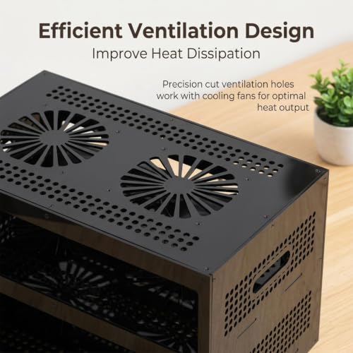 Mueble de audio modular para almacenamiento de consolas y receptores 6