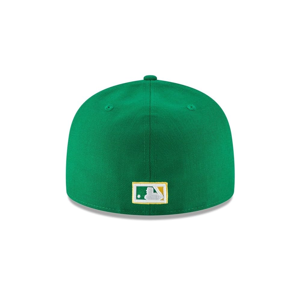 New Era MLB 59FIFTY Oakland Athletics Baseballkappe, Team-Farbe, Cooperstown-Logo, authentische Kollektion