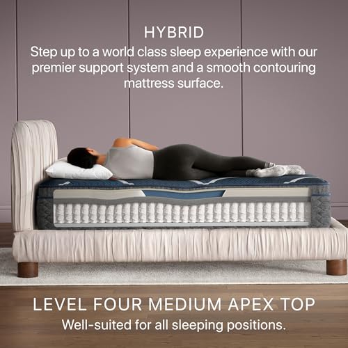 Beautyrest World Class Level Four Medium Apex Top 14" Hybrid Mattress - Queen Size - Supportive, Pressure Relief, Cooling, Motion Separation; CertiPUR-US, 100 Night Sleep Trial and 10 Year Warranty - Image 11