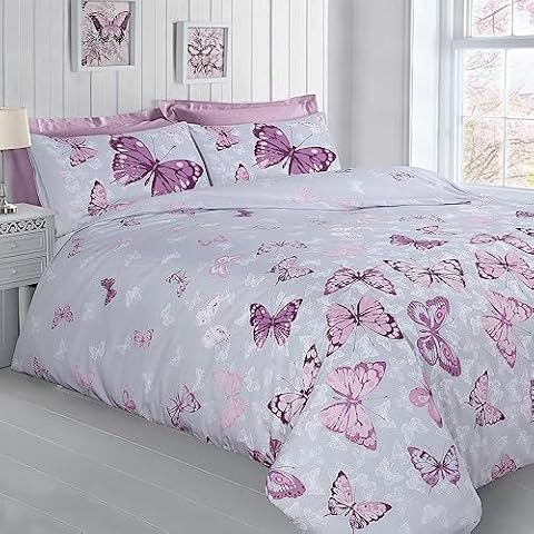 Velosso Butterfly Glaze Floral Bedding Set Cover