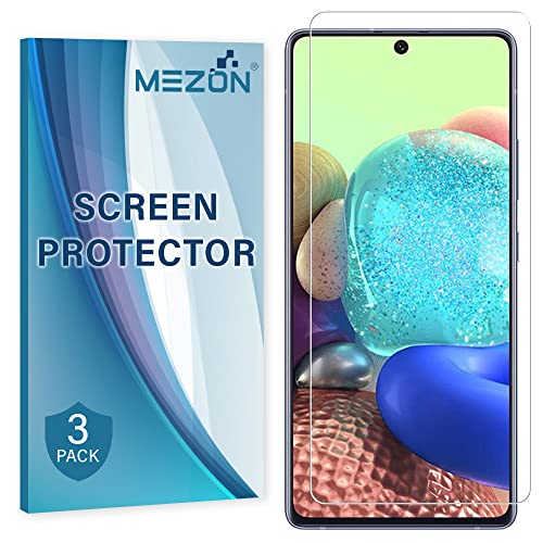 MEZON [3 Pack] Anti-Glare Matte Screen Protector Film for Samsung Galaxy A71 – Case Friendly, Shock Absorption (Galaxy A71, Matte)