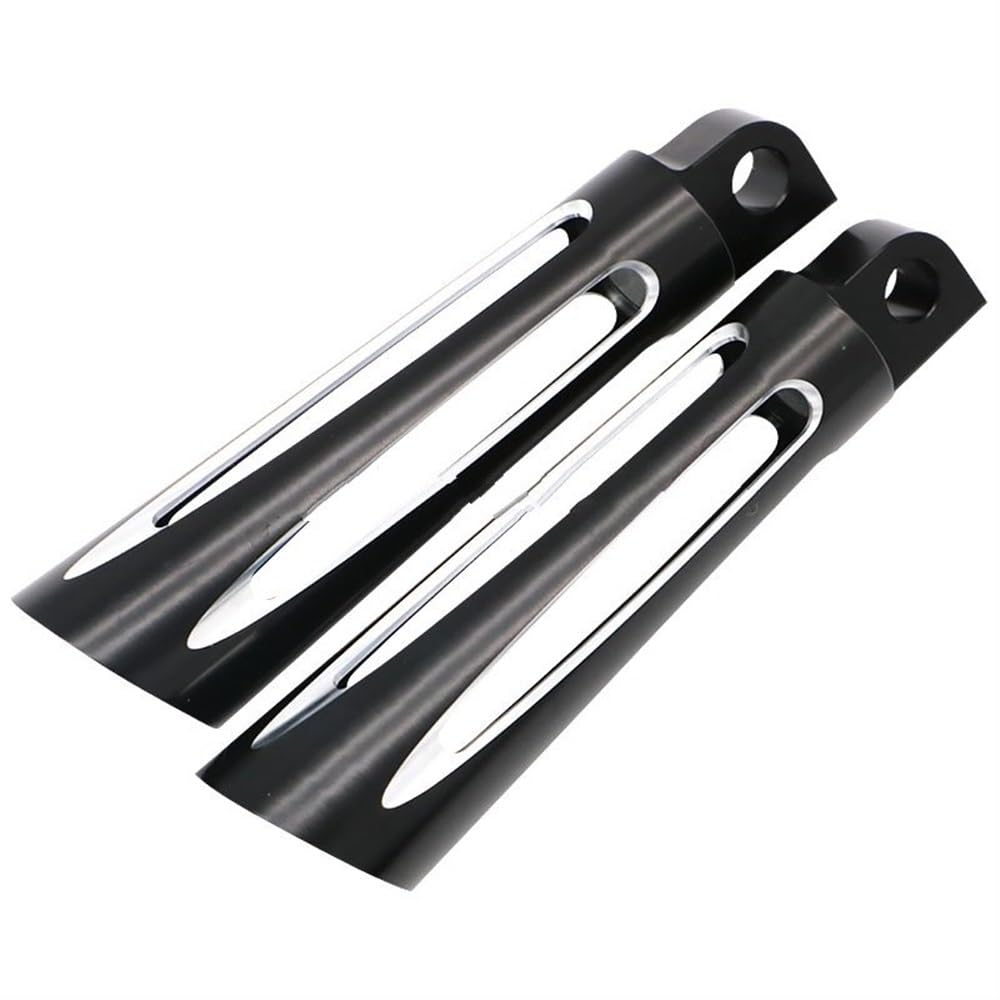Poggiapiedi in alluminio per moto, realizzati tramite CNC, destro e sinistro, per Harley Sportser Touring Dyna Softail, con rivestimento in gomma, attacco maschio