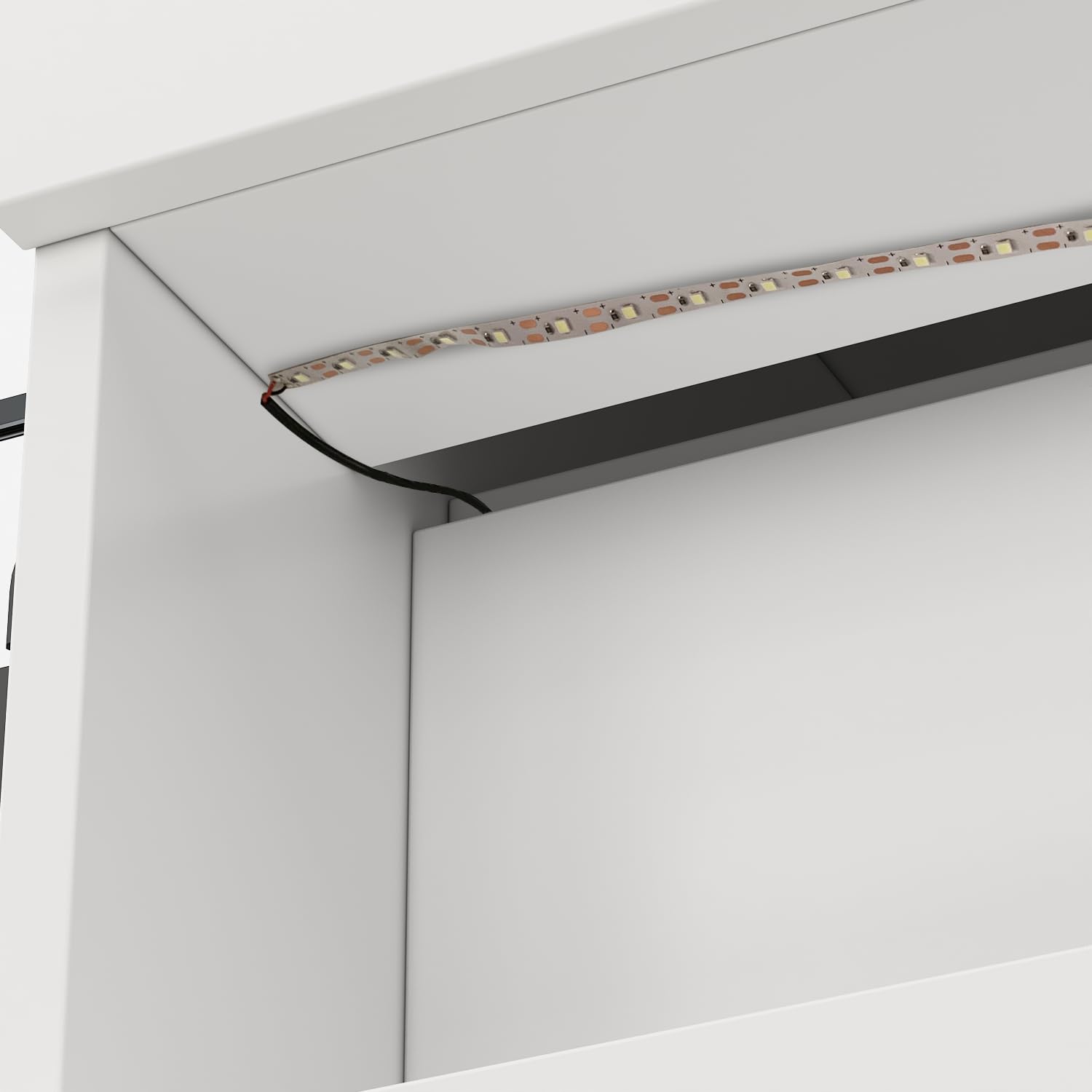 Receptor con luz y cajones, recepción en Blanco, mostrador de recepción, mostrador de Oficina