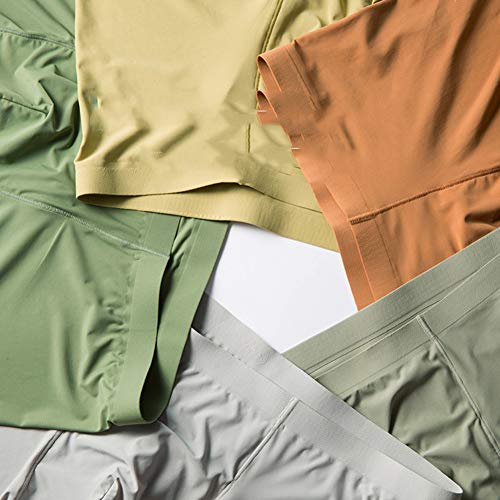 Ropa interior masculina ajustada de seda de hielo ultrafina y transpirable 3D 6