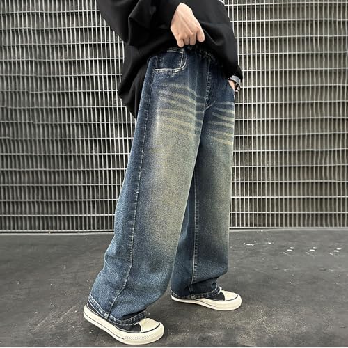 Pantalones vaqueros para niños cómodos elásticos y casuales 5