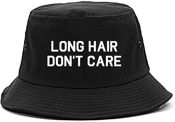 Long Hair Dont Care Bucket Hat 