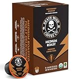 Death Wish Coffee - Single Serve Pods - Medium Roast - Made with USDA Certified Organic - 10 Count (Pack of 1)
