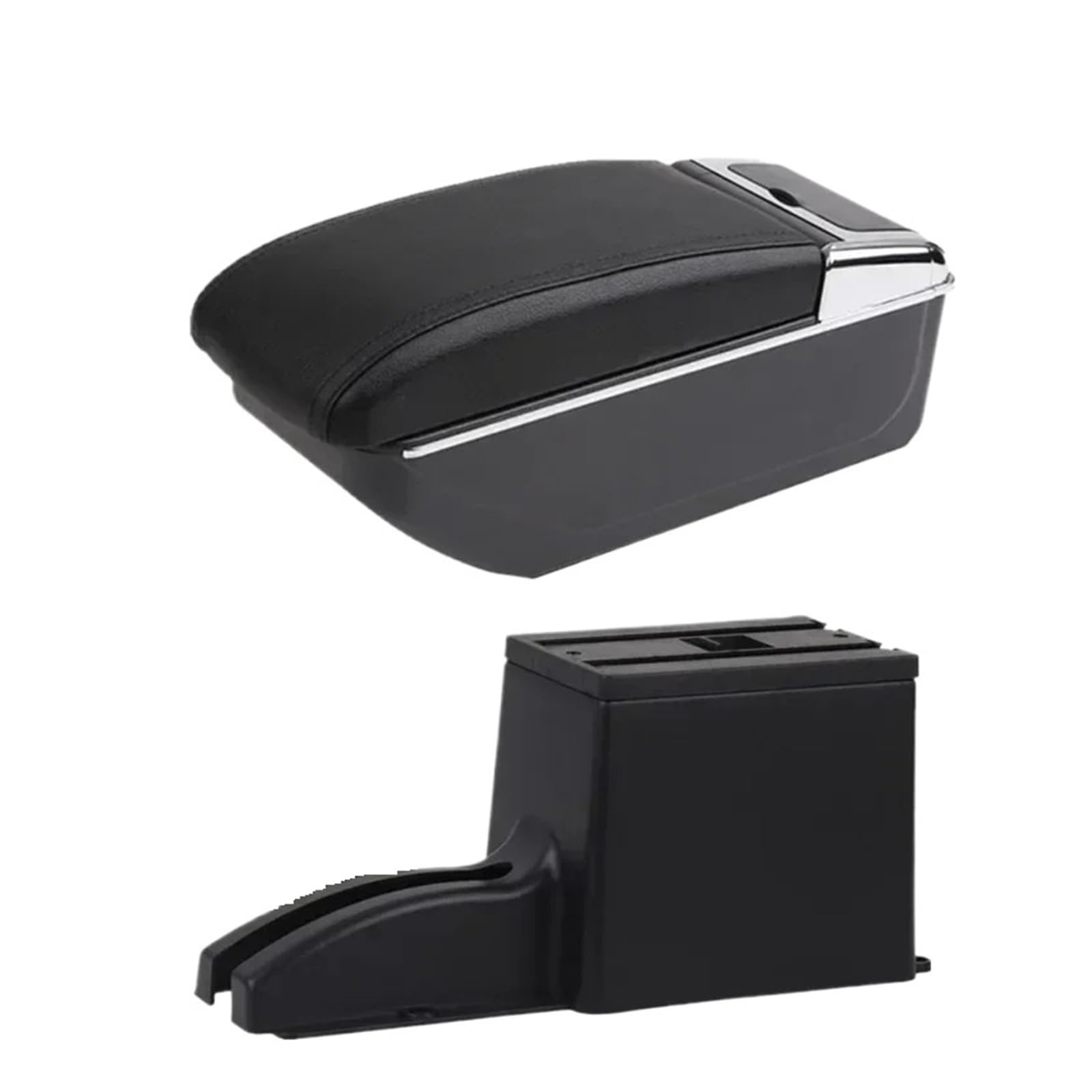 Ggwqoops Car Armrests For Lada For Granta For Kalina Car Storage Box Interior Retrofit Accessories Armrest Box(B black line NO USB)