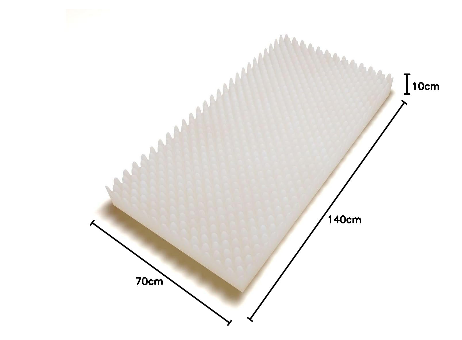 MATERASSO PER CULLE E LETTINI SOTTOCOSTO PARIDE XL 3D "AIR FRESH"; 70X140 COMPLETAMENTE SFODERABILE SU DUE LATI, ALTO 10 CM IN POLIURETANO ESPANSO WATERFOAM, ORTOPEDICO ANALLERGICO E ANTIACARO, FODERA 3D AIR FRESH