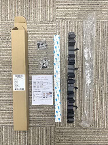 5 Holders+4 Hooks Black Broom Holder Wall Mounted with Nails Installation, Heavy Duty Stainless Steel Mop Holder, Brush Mop and Broom Storage Self Adhesive 9 5 Holders+4 Hooks Black Broom Holder Wall Mounted with Nails Installation, Heavy Duty Stainless Steel Mop Holder, Brush Mop and Broom Storage Self Adhesive - Image 9