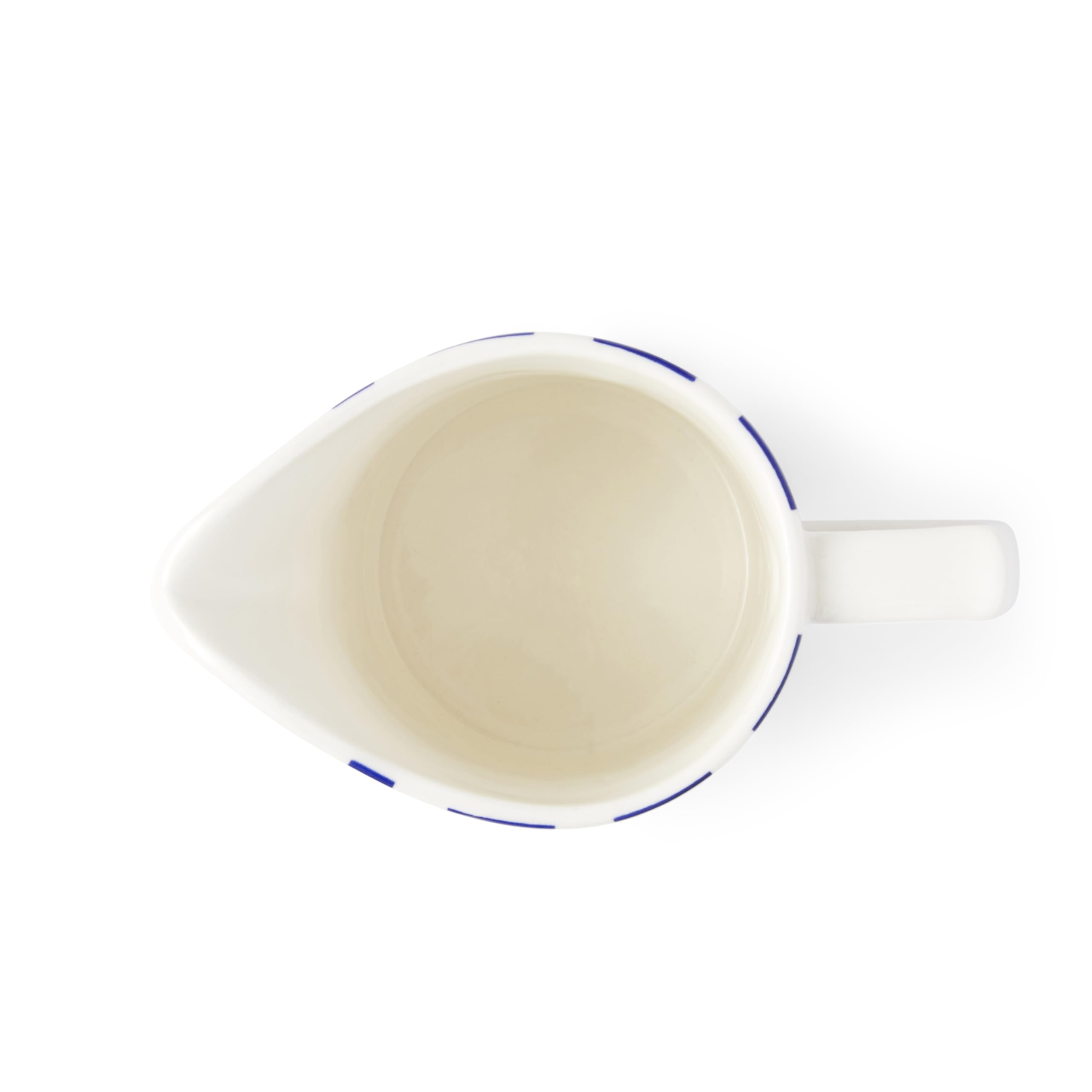 Spode Steccato Milk Jug | 10 Oz Creamer for Serving Sauces, Salad Dressing, and Coffee Cream | Fine Earthenware | Microwave and Dishwasher Safe | Made in England