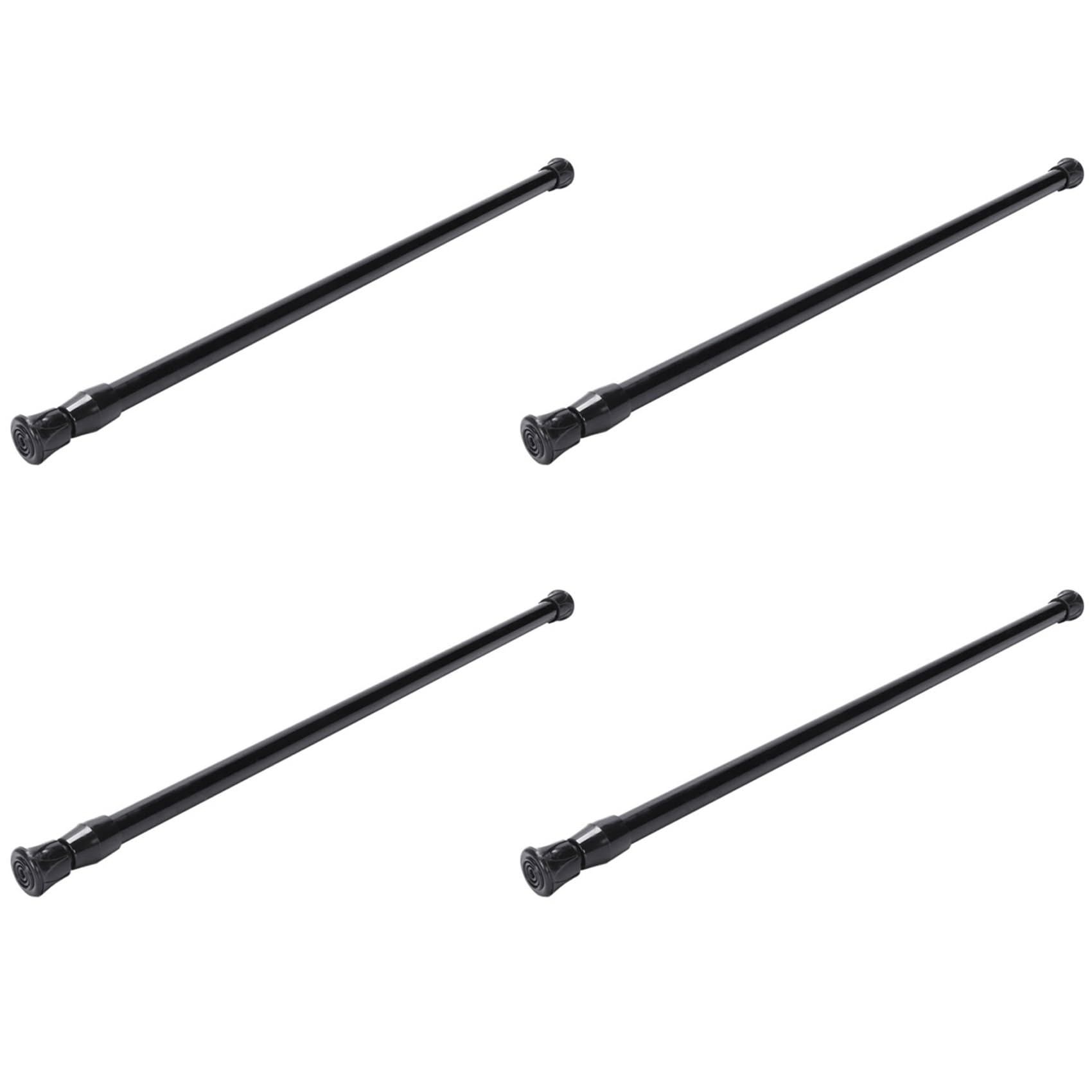 Hndhbfgrt 4X Spring Extendable Loaded Curtain Rail Pole Telescopic Bath Window Tension Rod,40-70cm