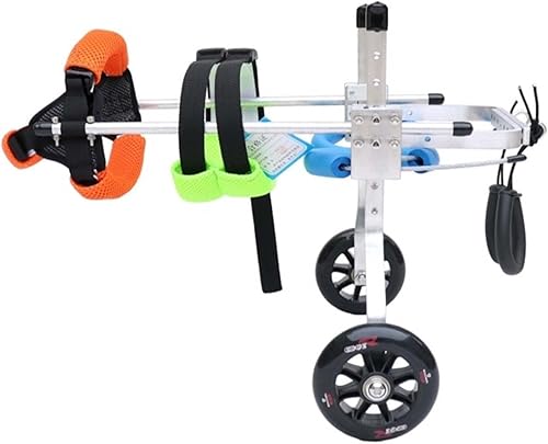 Silla de ruedas para perros pequeños para patas traseras, carritos para perros ligeros y ajustables con ruedas, silla de ruedas para perros mayores