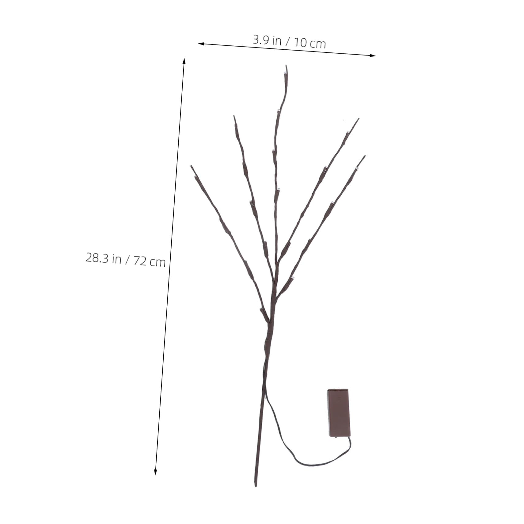 VOSAREA 2Pcs LED Branches Light Decorative Lamp for Indoor and Outdoor Use Warm White White Table Light Relaxing Atmosphere for Home Decoration and Photo Props